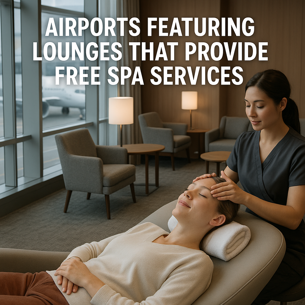 Airports Featuring Lounges that Provide Free Spa Services