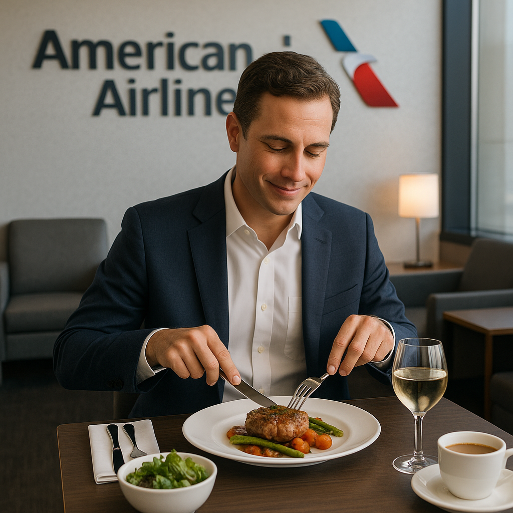 American Airlines Unveils A La Carte Lounge Dining for Business Class Travelers