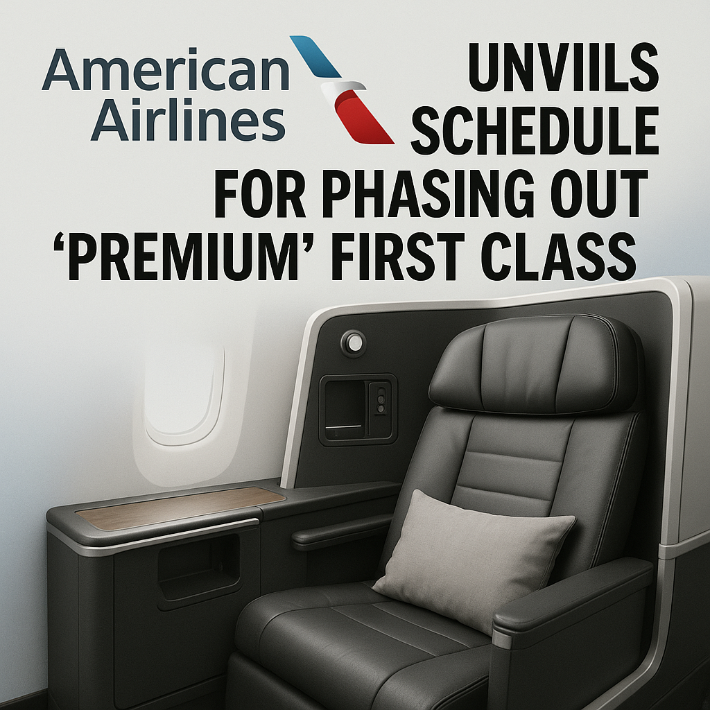 American Airlines Unveils Schedule for Phasing Out “Premium” First Class