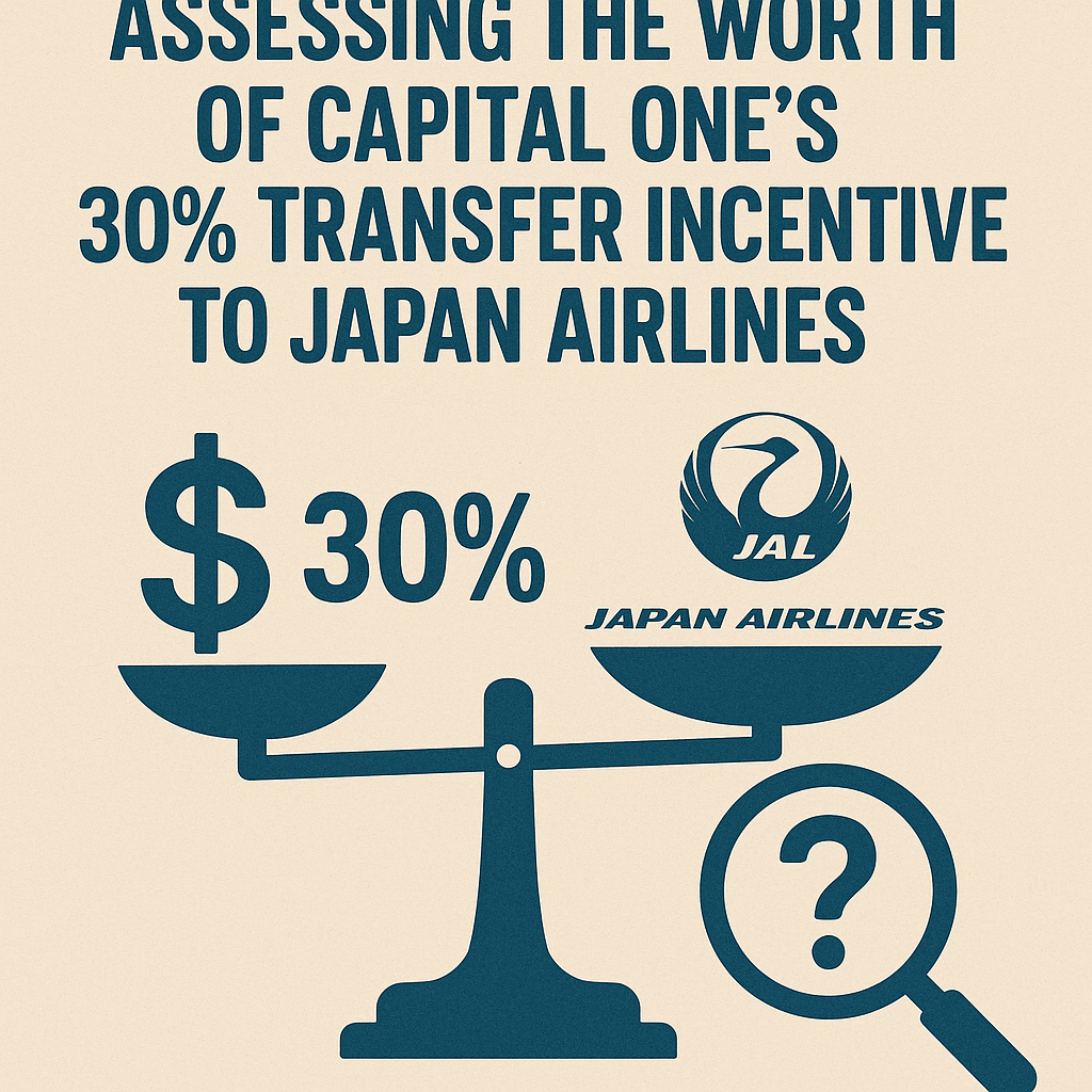 Assessing the Worth of Capital One’s 30% Transfer Incentive to Japan Airlines