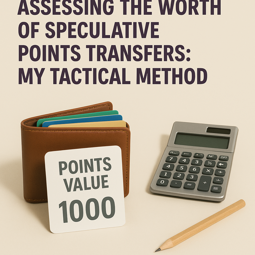 Assessing the Worth of Speculative Points Transfers: My Tactical Method