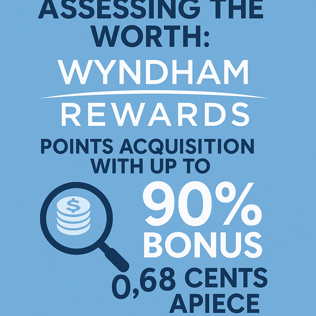 Assessing the Worth: Wyndham Rewards Points Acquisition with Up to 90% Bonus at 0.68 Cents Apiece