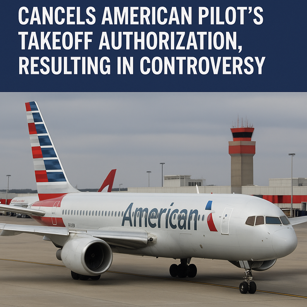 Atlanta Air Traffic Control Cancels American Pilot’s Takeoff Authorization, Resulting in Controversy