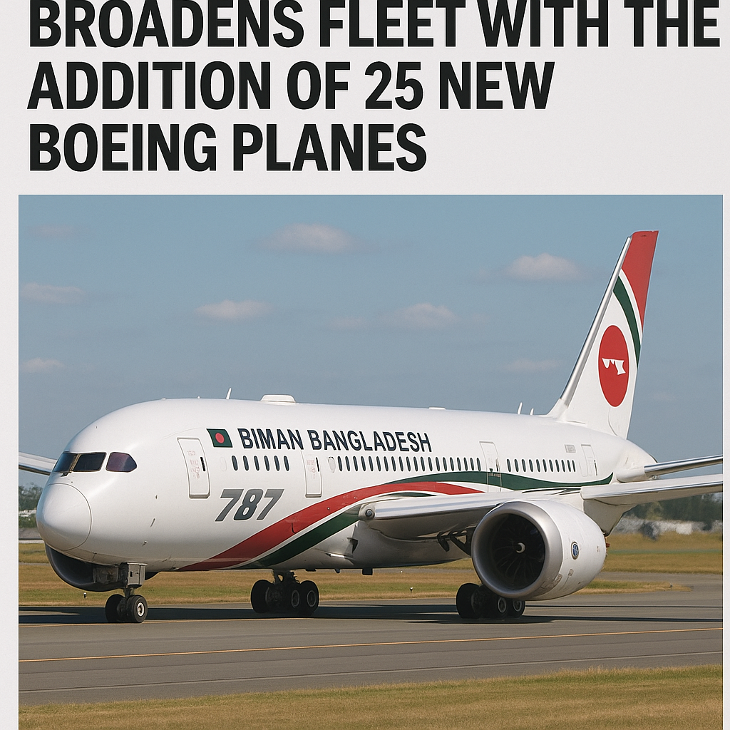 Biman Bangladesh Broadens Fleet with the Addition of 25 New Boeing Planes