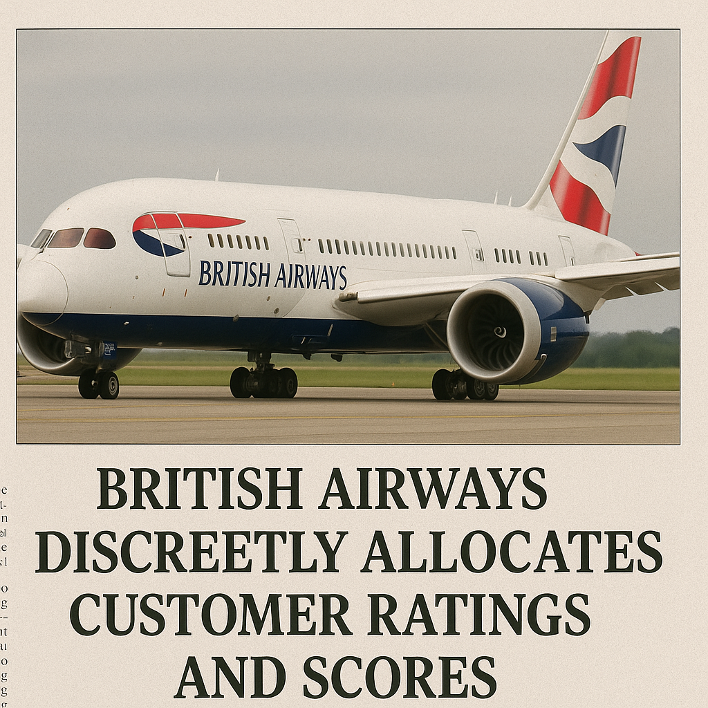 British Airways Discreetly Allocates Customer Ratings and Scores