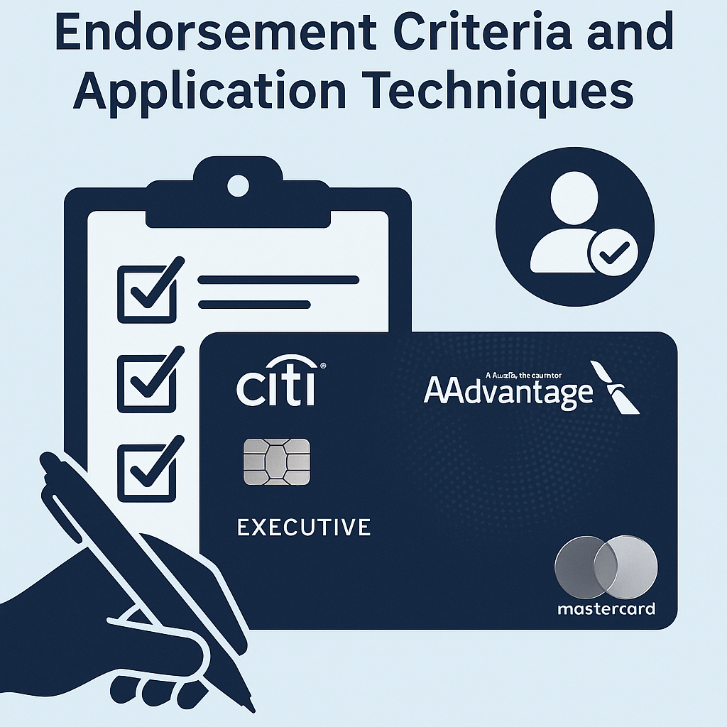 Citi AAdvantage Executive Card Endorsement Criteria and Application Techniques