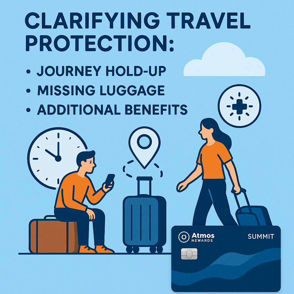 Clarifying Travel Protection: Journey Hold-up, Missing Luggage, and Additional Benefits with Atmos Rewards Summit Card