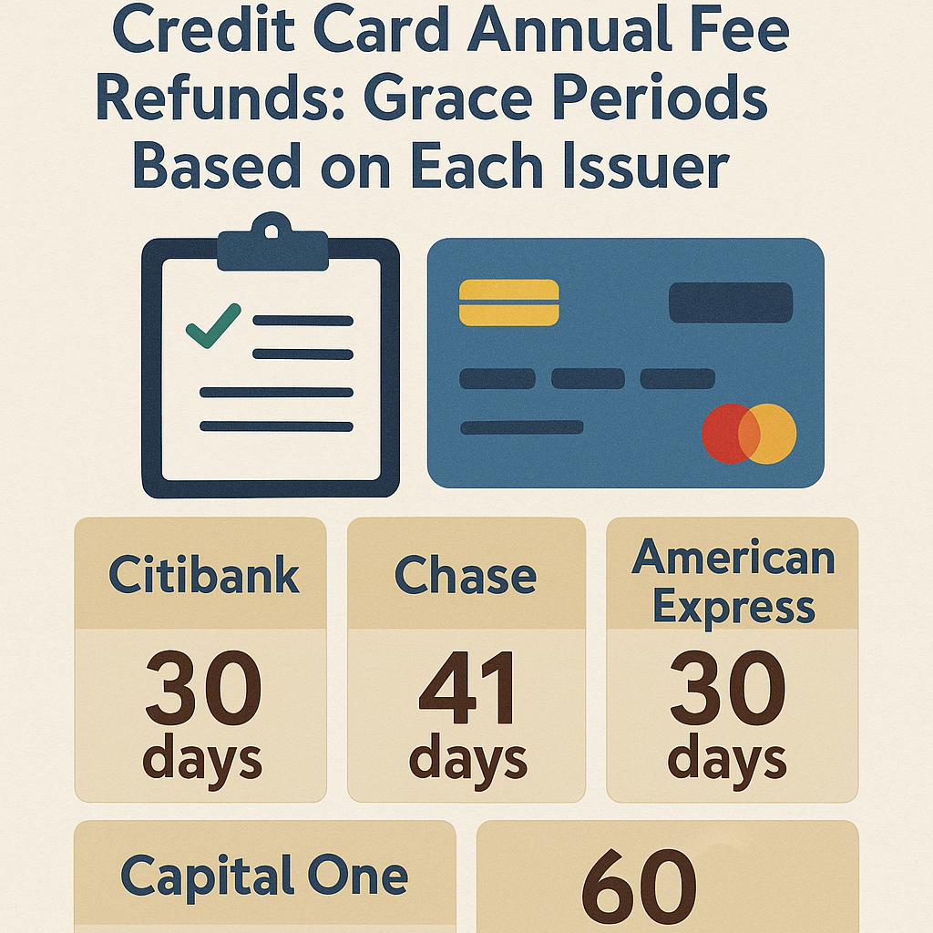 Comprehending the Regulations for Credit Card Annual Fee Refunds: Grace Periods Based on Each Issuer