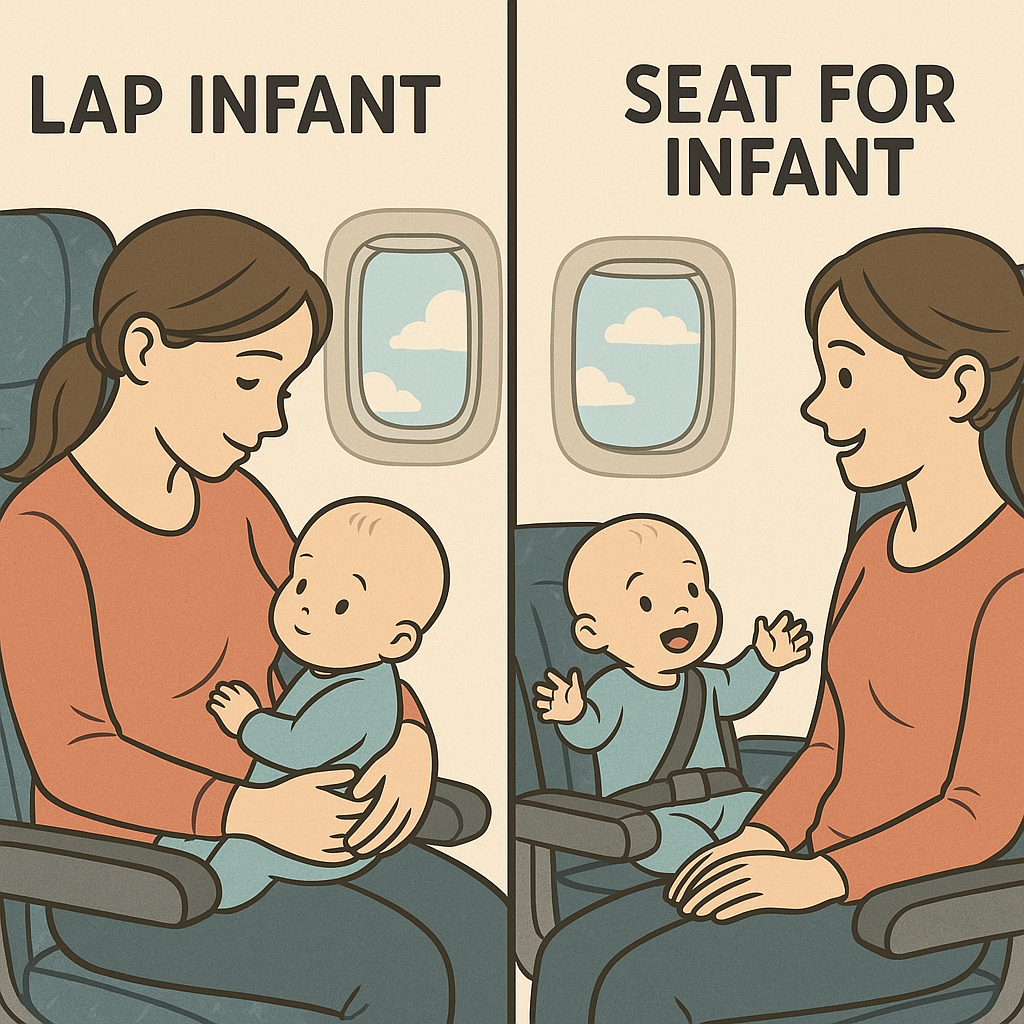 Contrasting Lap Infant Travel with Acquiring a Seat for Air Travel with an Infant