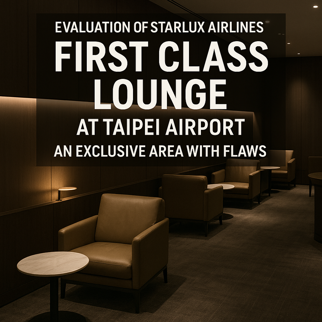 Evaluation of Starlux Airlines First Class Lounge at Taipei Airport: An Exclusive Area with Flaws