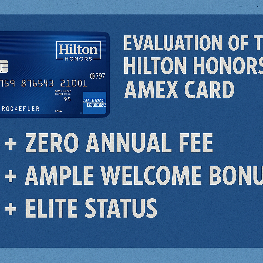 Evaluation of the Hilton Honors Amex Card: Advantages Feature Zero Annual Fee, Ample Welcome Bonus, and Elite Status