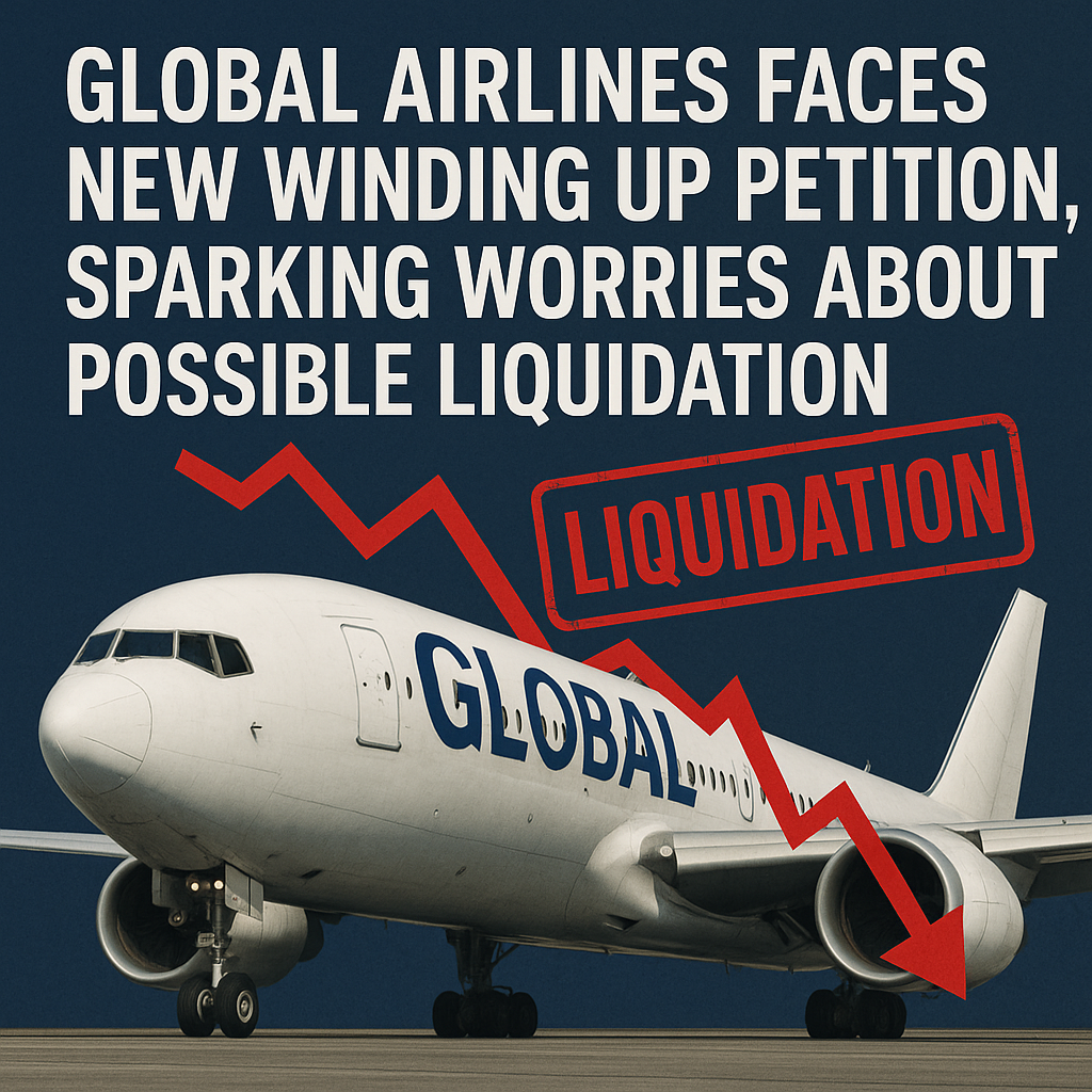 Global Airlines Faces New Winding Up Petition, Sparking Worries About Possible Liquidation