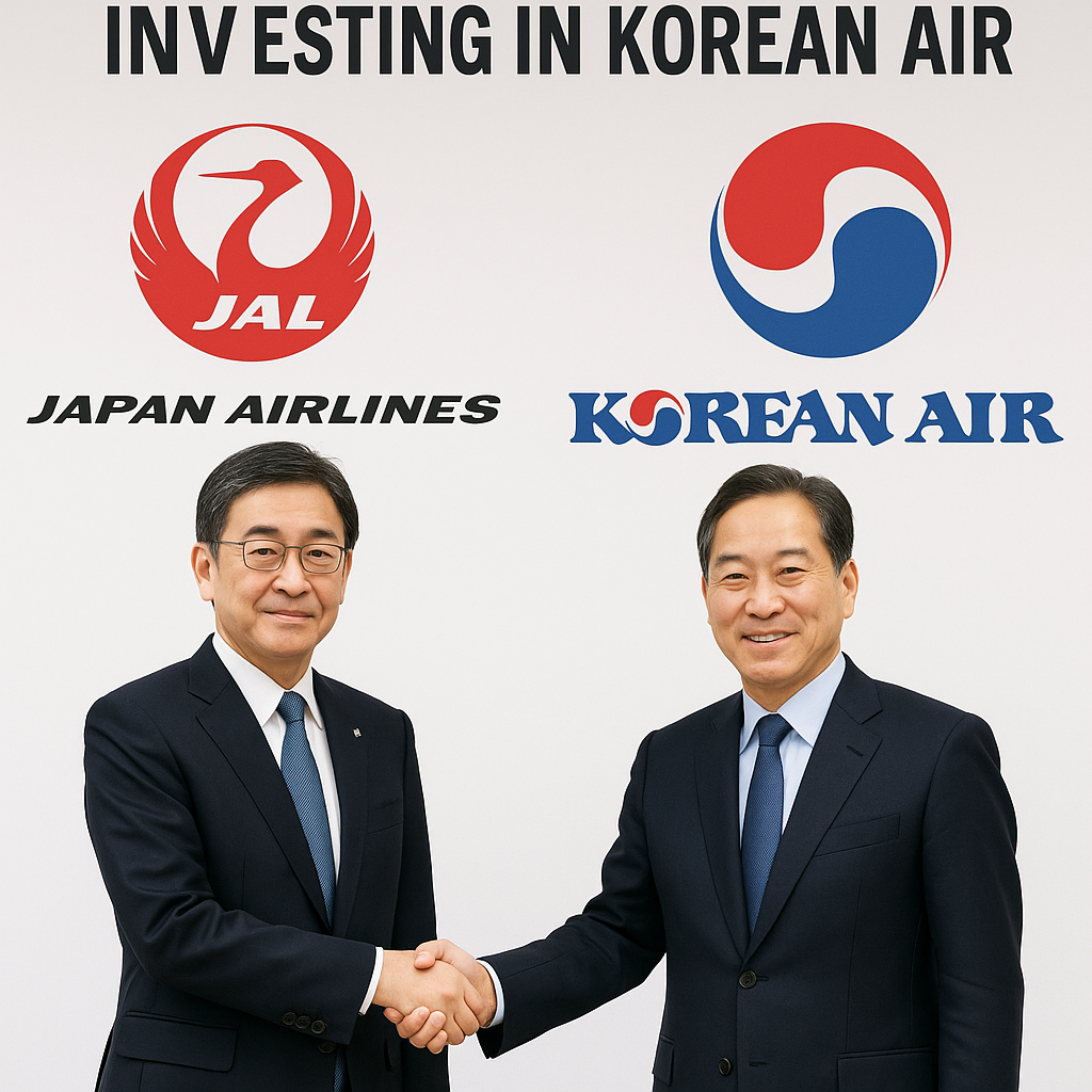 Japan Airlines Enhances Collaboration by Investing in Korean Air