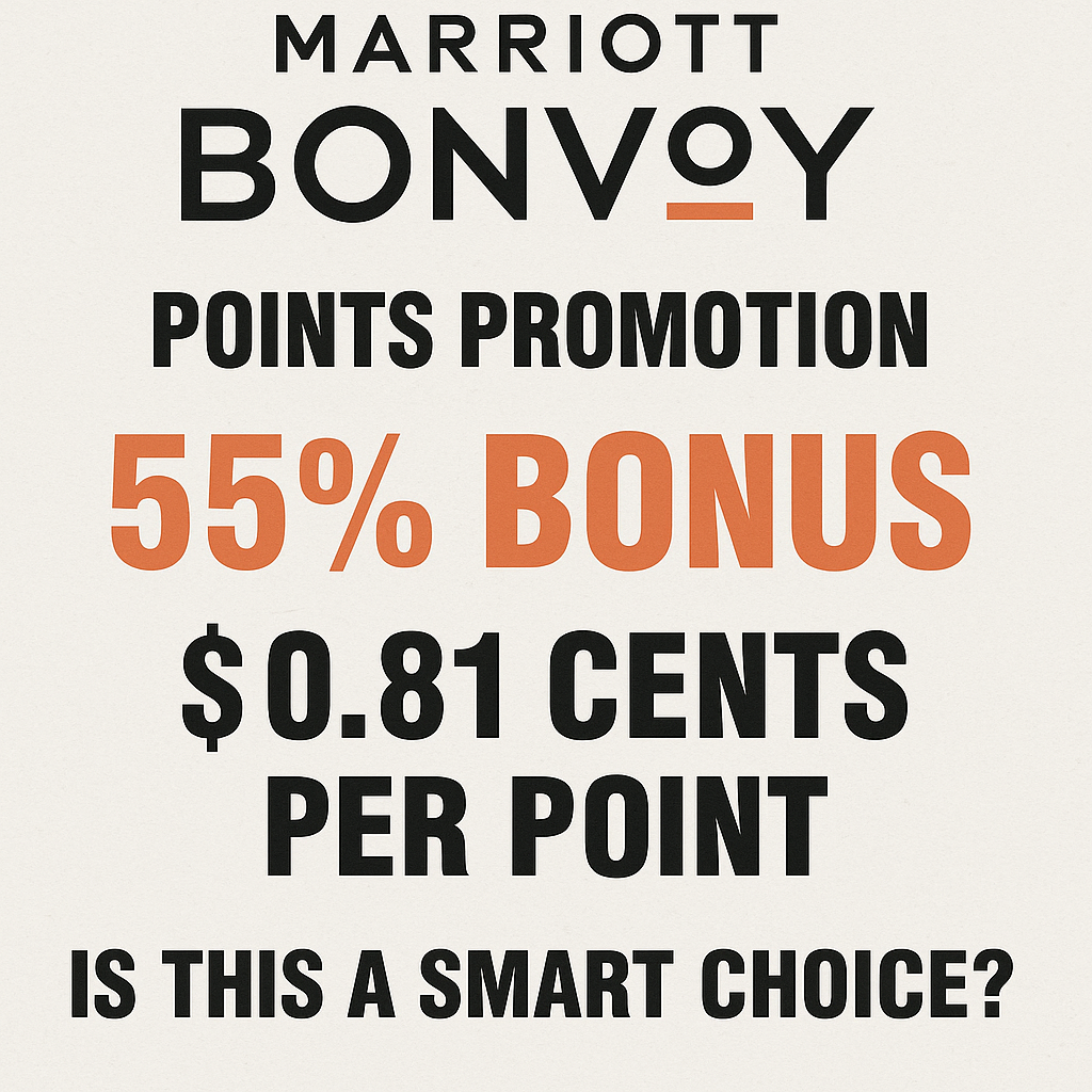 Marriott Presents Bonvoy Points Promotion Featuring 55% Bonus at 0.81 Cents Per Point: Is This a Smart Choice?