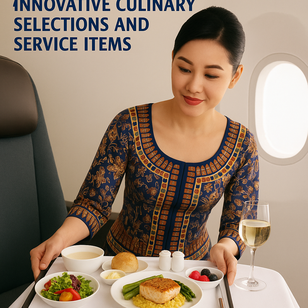 Singapore Airlines Elevates Inflight Experience with Innovative Culinary Selections and Service Items