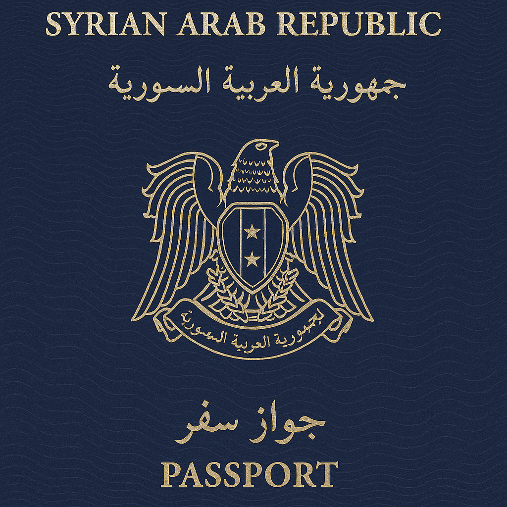 Syria’s Passport Image and Watermark Taken