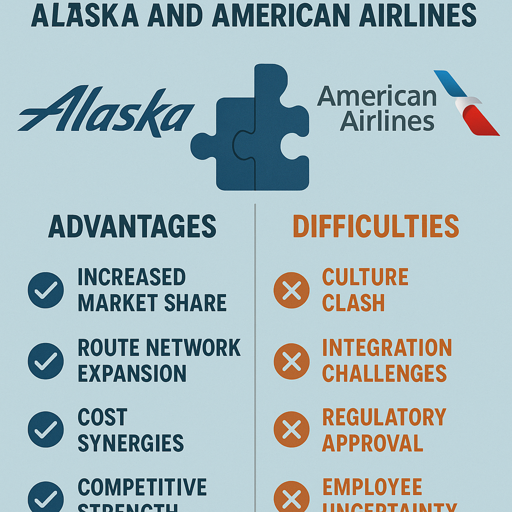 The Possible Advantages and Difficulties of a Merger Between Alaska and American Airlines