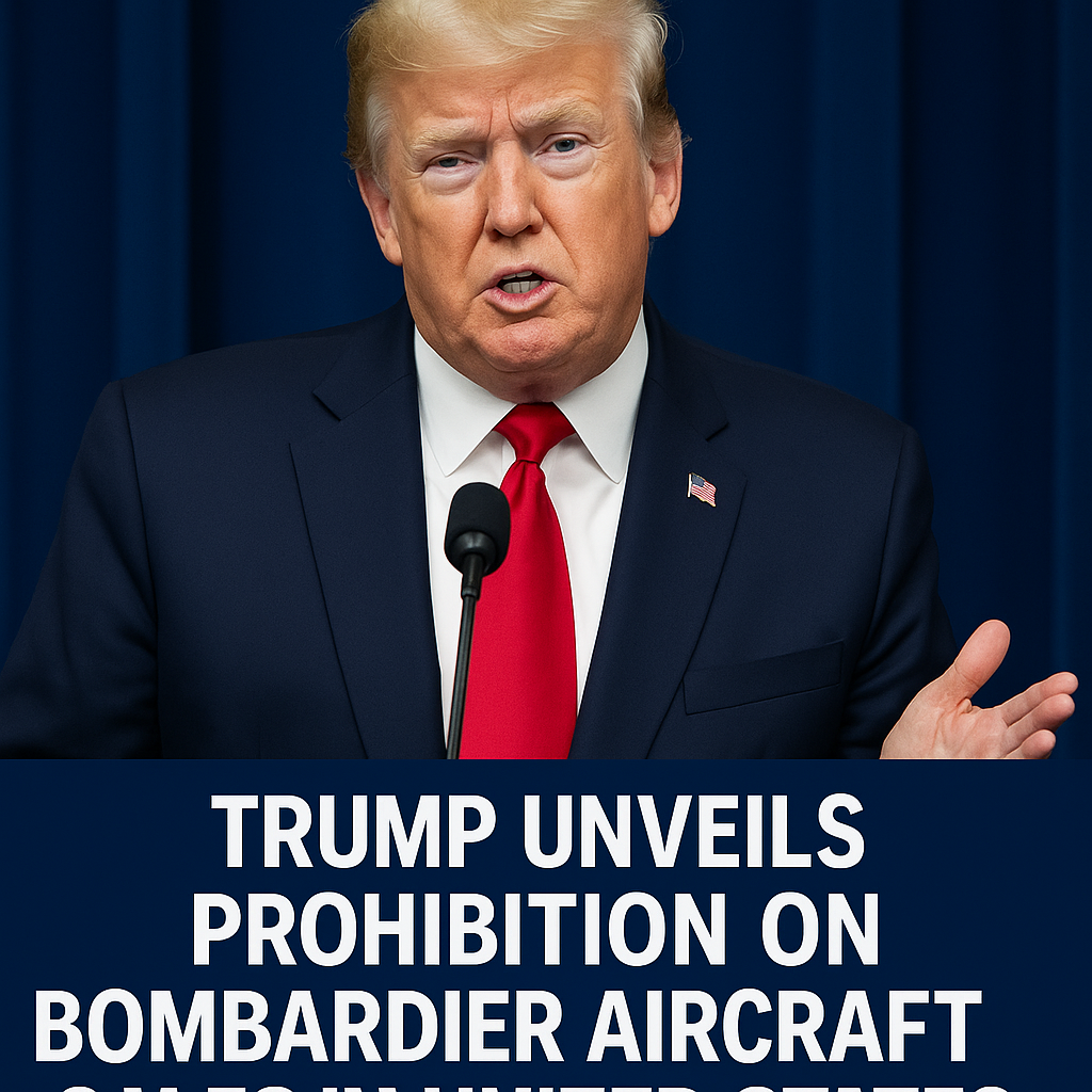 Trump Unveils Prohibition on Bombardier Aircraft Sales in the United States