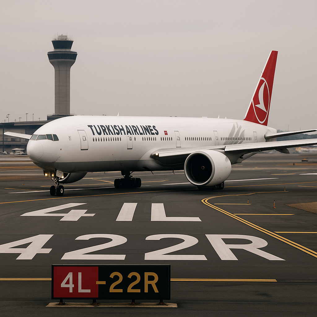 Turkish Airlines Aircraft Proceeds onto Newark Runway Lacking Authorization Because of Possible ATC Language Barriers