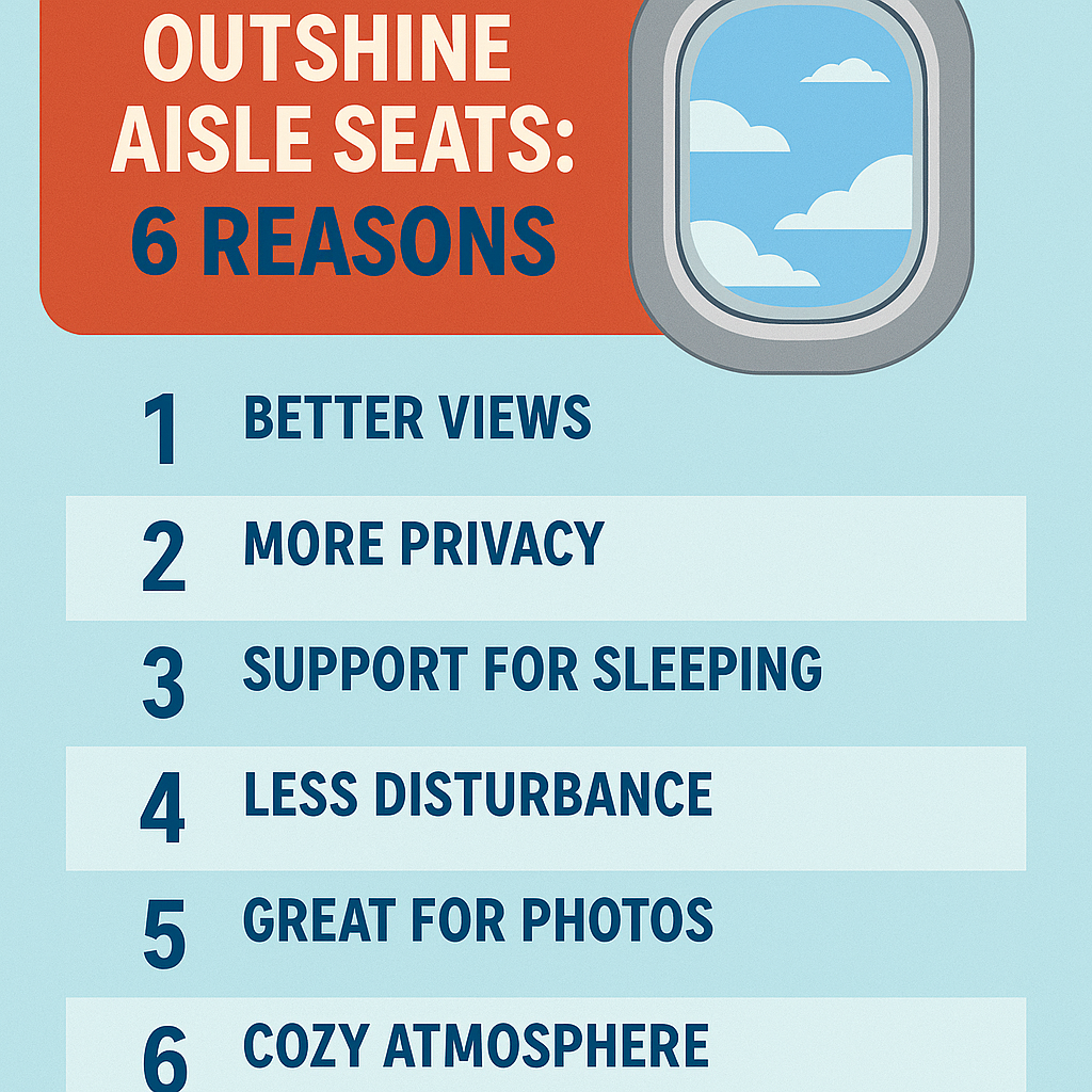 Why Window Seats Outshine Aisle Seats: 6 Reasons
