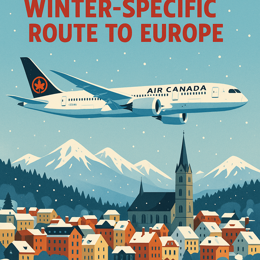 Air Canada Unveils Unique Winter-Specific Route to Europe