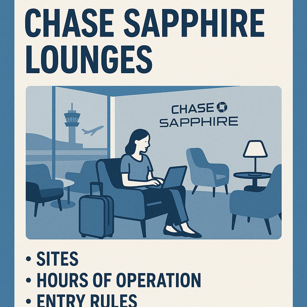 All-Inclusive Manual to Chase Sapphire Lounges: Sites, Hours of Operation, Entry Rules, and Facilities