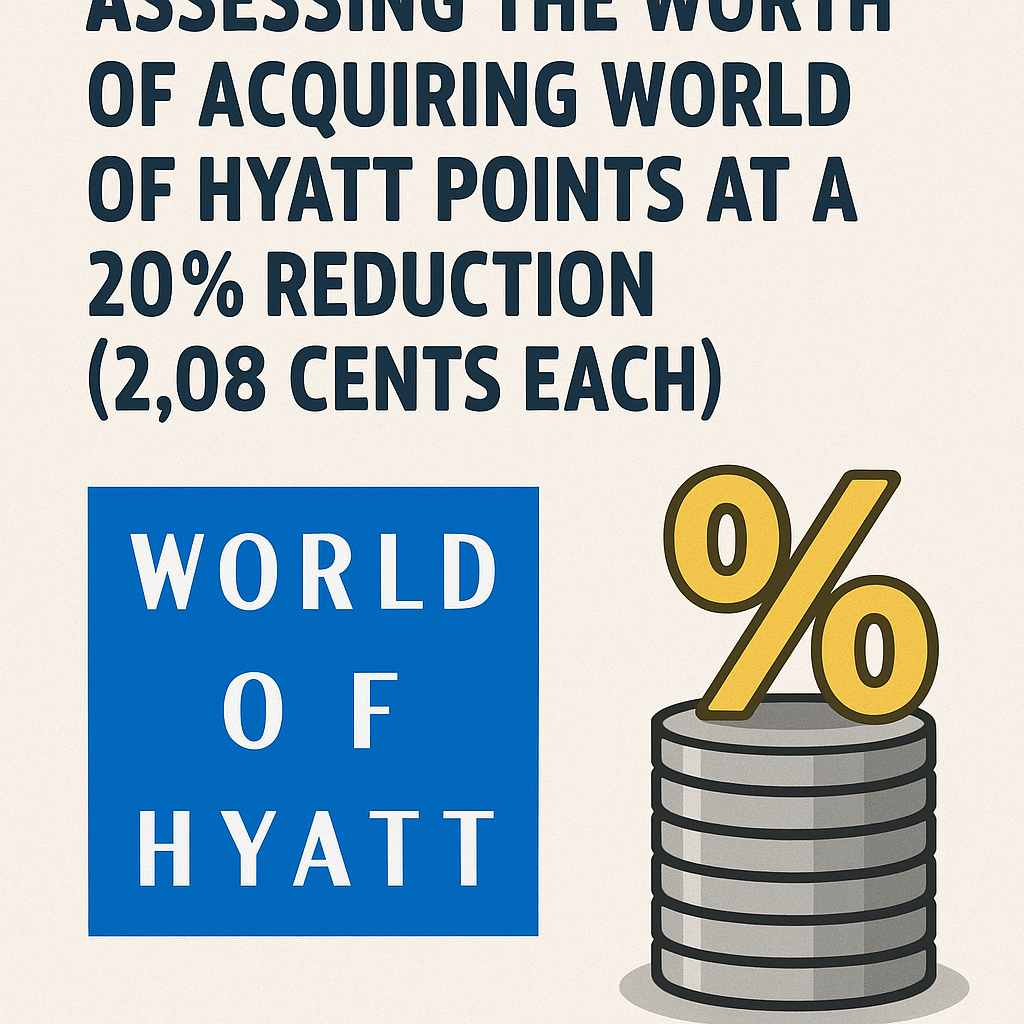 Assessing the Worth of Acquiring World of Hyatt Points at a 20% Reduction (2.08 Cents Each)