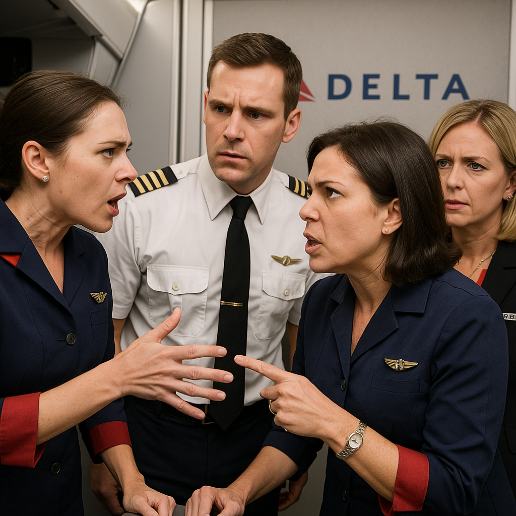 Delta Flight Attendants’ Conflict Intensifies, Necessitating Pilot Involvement and Supervisor Support