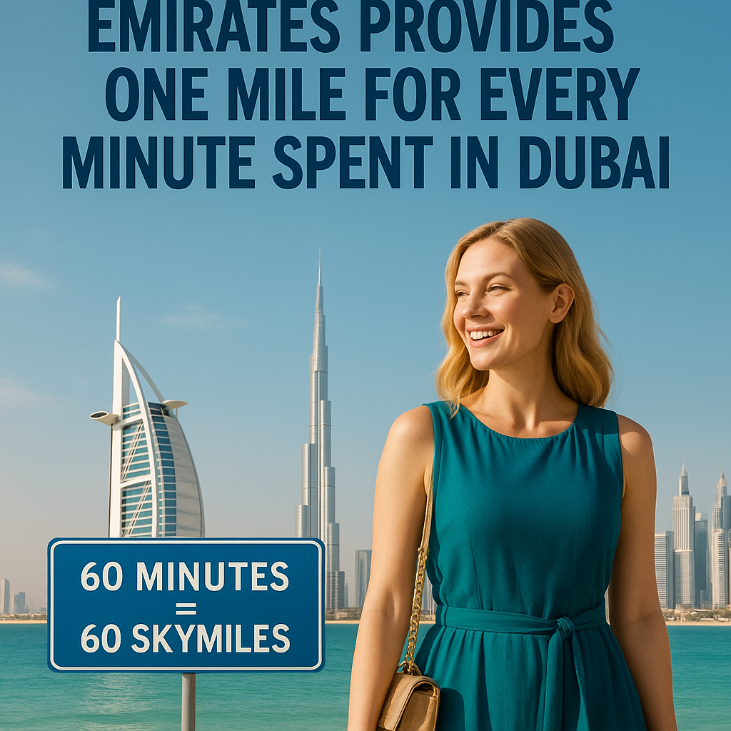 Emirates Provides One Mile for Every Minute Spent in Dubai