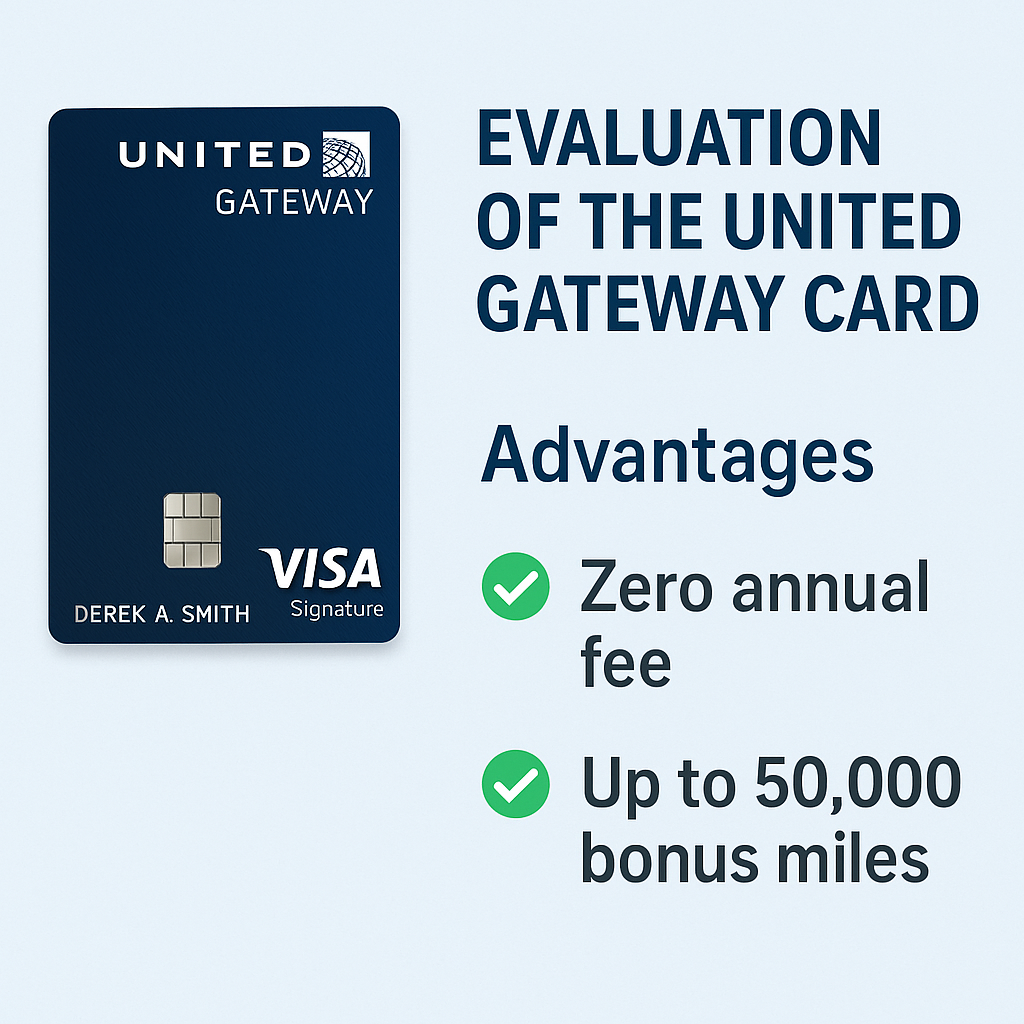 Evaluation of the United Gateway Card: Advantages Feature Zero Annual Fee and Up to 50,000 Bonus Miles