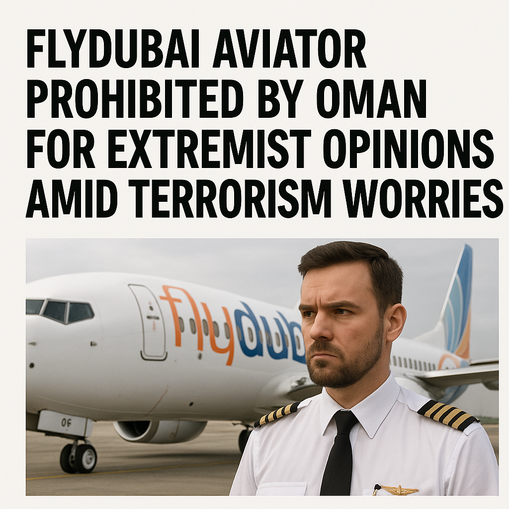 Flydubai Aviator Prohibited by Oman for Extremist Opinions Amid Terrorism Worries