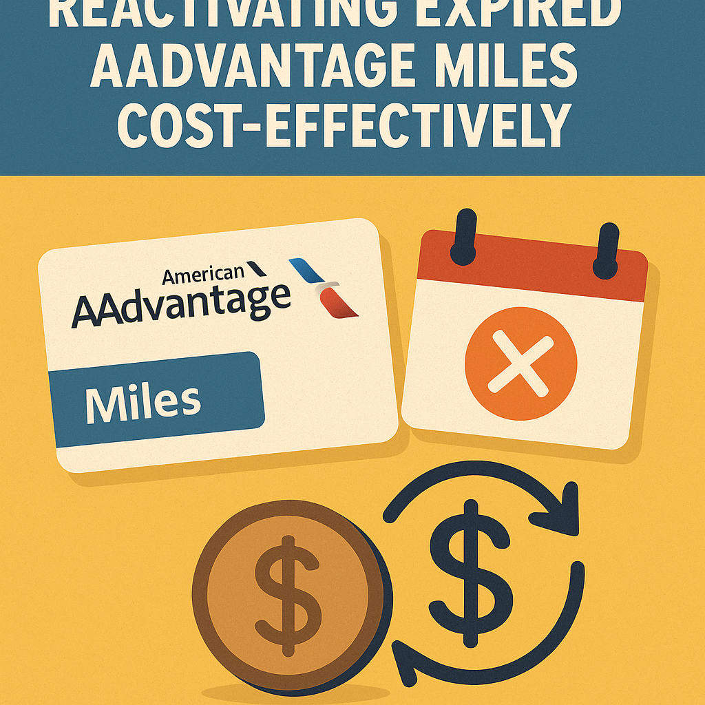 Reactivating Expired American AAdvantage Miles Cost-Effectively