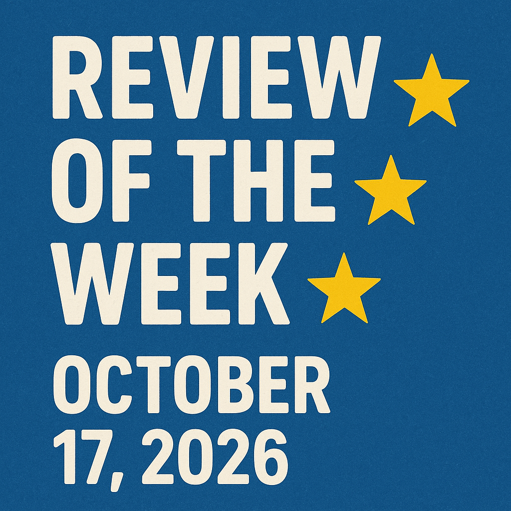 Review of the Week: October 17, 2026