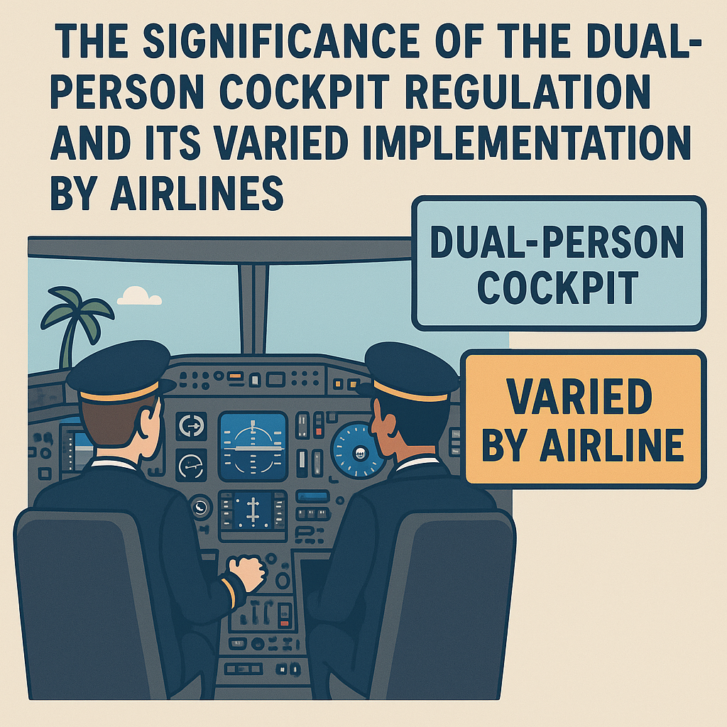 The Significance of the Dual-Person Cockpit Regulation and Its Varied Implementation by Airlines